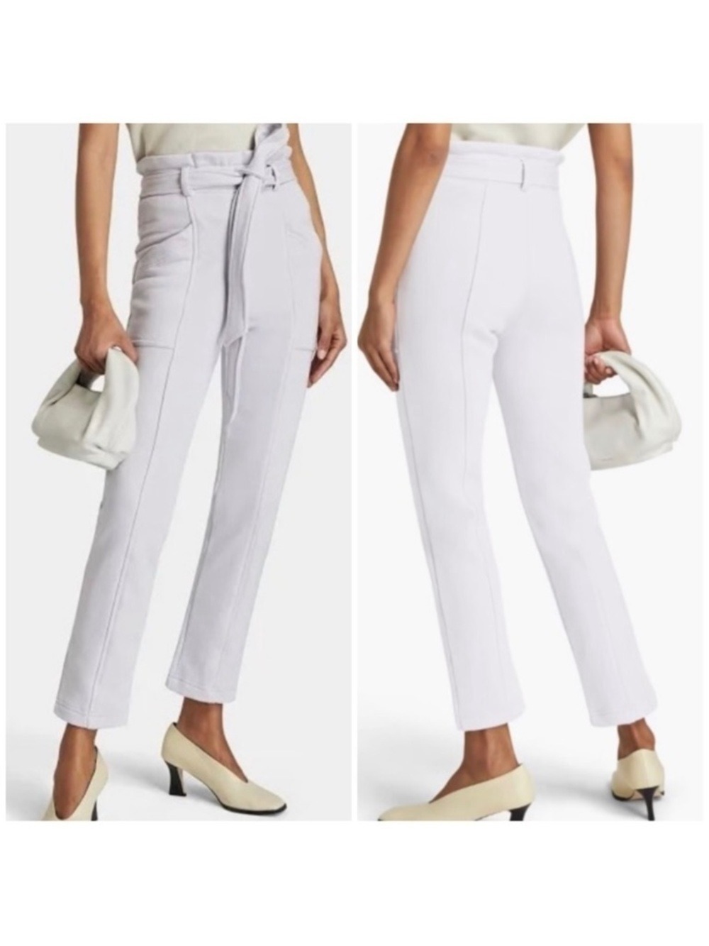 Jonathan Simkhai Stevie Paper Bag Sweatpants in Shell